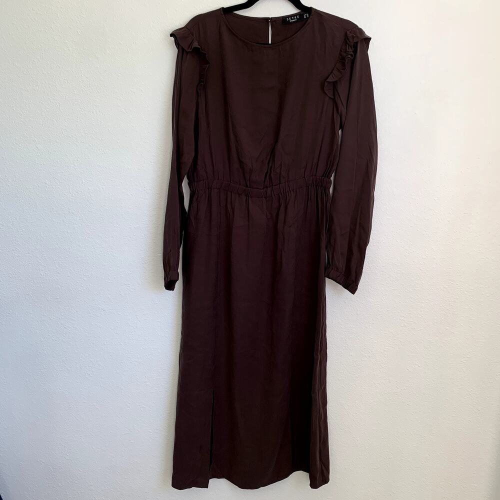 Setre Woman Midi‎ Dress in Brown